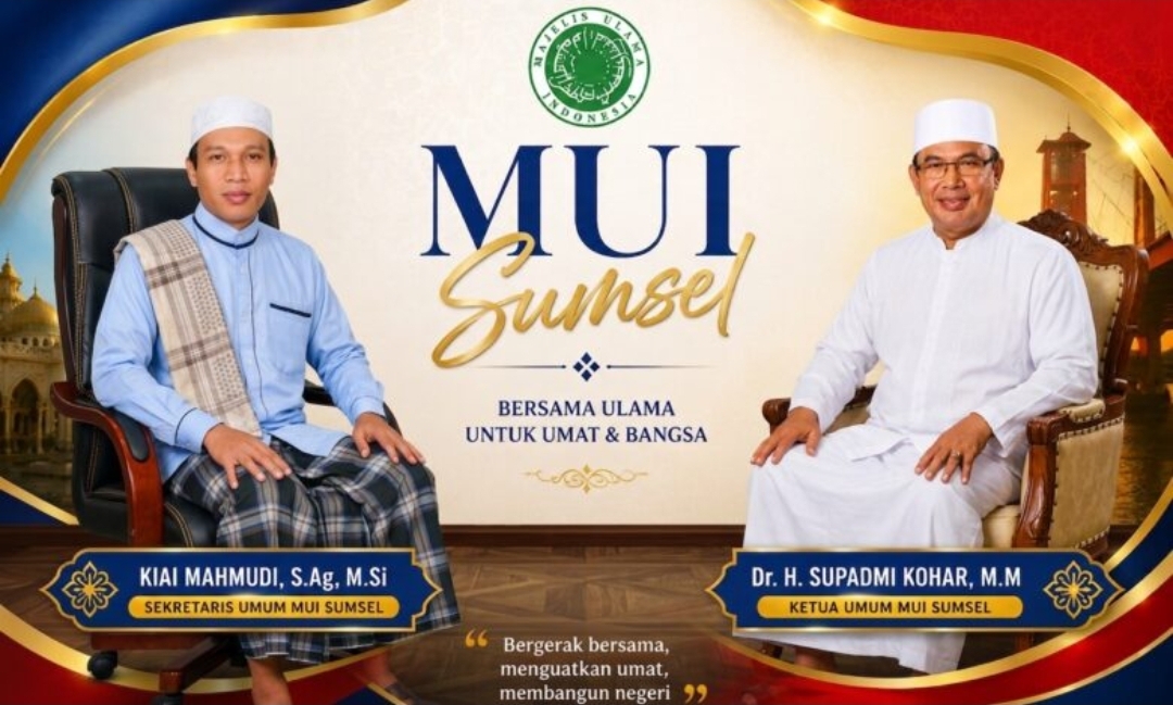 MUI Sumsel 2026–2031 Resmi, Dr. Supadmi Kohar Pimpin Kepengurusan Lengkap