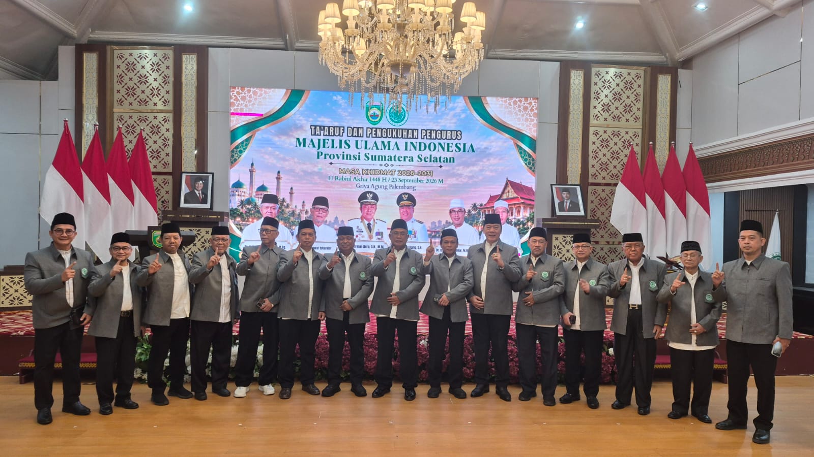 Hari ini, MUI Pusat Kukuhkan Pengurus MUI Sumsel Periode 2026–2031 di Griya Agung